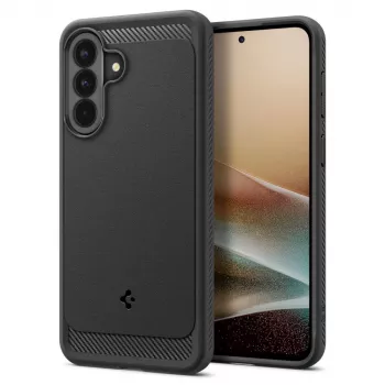 Spigen Rugged Armor Hoesje voor Samsung Galaxy A37 5G, mat zwart