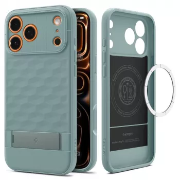 Spigen Parallax “S” Mag MagSafe iPhone 17 Pro Max Sage Green