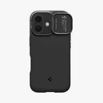 SPIGEN Optik Armor Mag MagSafe iPhone 17 hoesje zwart