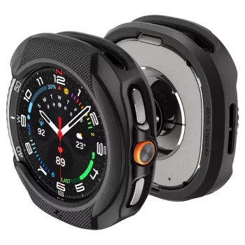 Spigen Liquid Air hoesje voor Samsung Galaxy Watch 8 Classic (46 mm), mat zwart (ACS09841)