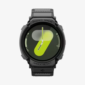 Spigen Rugged Armor Pro band voor Samsung Galaxy Watch 8 44 mm zwart