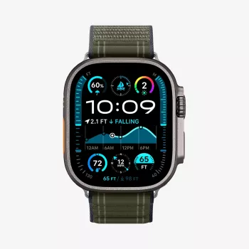 SPIGEN WBF0 Bandje voor Apple Watch 8/9/10/11/SE/Ultra (44/45/46/49 mm), groen