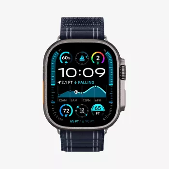 SPIGEN WBF0 Bandje voor Apple Watch 8/9/10/11/SE/Ultra (44/45/46/49 mm), marineblauw