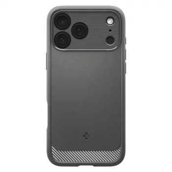 Spigen Rugged Armor Mag MagSafe iPhone 17 Pro hoes grijs