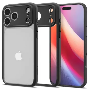 Spigen Ultra Hybrid iPhone 17 Pro mat zwart