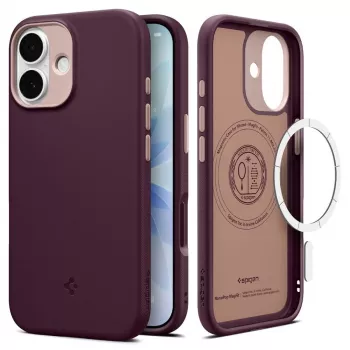 Spigen Nano Pop Mag MagSafe Hoesje voor iPhone 17, Burgundy Bean