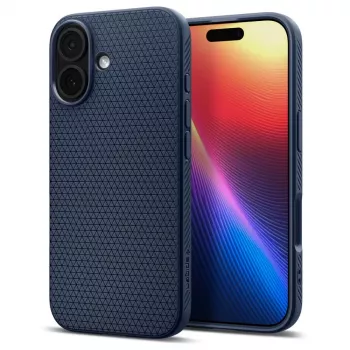 Spigen Liquid Air hoesje voor Apple iPhone 15 Pro Max - Navy Blue