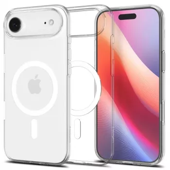 Spigen Liquid Crystal Mag MagSafe iPhone 17 Air Clear/Wit