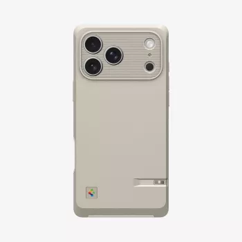 Spigen Classic LS MagFit hoesje voor iPhone 17 Pro Max, Stone