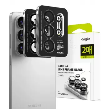 Ringke Camera Frame Protector 2-pack voor Samsung Galaxy S26 Ultra zwart
