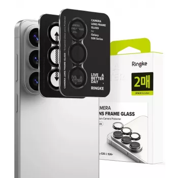 Ringke Camera Frame Protector 2-pack voor Samsung Galaxy S26 / S26+ Plus - zwart
