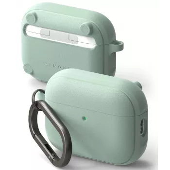 Ringke Onyx Magnetic hoesje voor Apple AirPods Pro 3, MagSafe-compatibel, met karabijnhaak, mintgroen