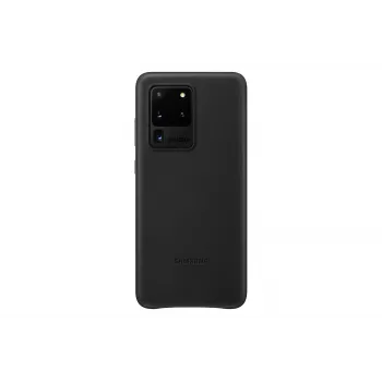 Samsung Galaxy S20 Ultra leren achterkant zwart