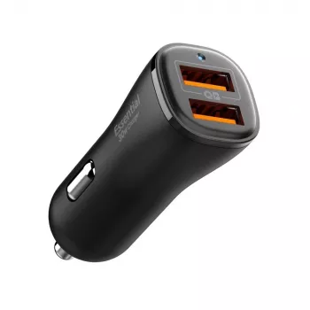 SPIGEN Essential EV302 2-poorts autolader 30W zwart