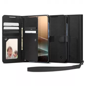 SPIGEN Wallet S hoesje voor Samsung Galaxy S25+ Plus zwart