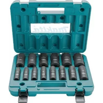 Makita B-52308 impact-dopsleutelset 14-delig 1/2 inch aandrijving