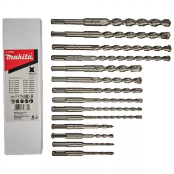 Makita SDS-PLUS hamerboor-bitset 14-delig (5-14mm) in kunststofkoffer D-71956