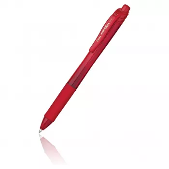 Pentel EnerGel X retractable gelpen - rode inkt - 0.7 mm - rood transparante behuizing