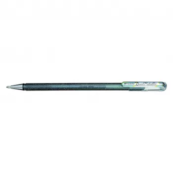 Pentel Hybrid Dual Metallic gelpen - metallic zilver - 1.0 mm - met dop
