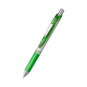 Pentel EnerGel Xm retractable gelpen - groen - 0.35 mm - zilveren accenten