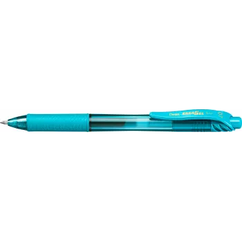 Pentel EnerGel X intrekbare gelpen - turquoise - 0,7 mm - middelgrote punt - voor links- en rechtshandigen