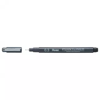 Pentel Pointliner fineliner zwart 0,3 mm