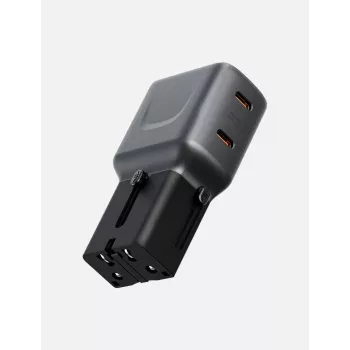ENERGEA TravelGoAdapter 45 2xUSB-C 45W graphite black EU-stekker