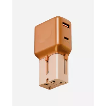 ENERGEA TravelGoAdapter 35 USB-A/USB-C 35W oranje
