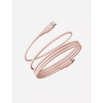 ENERGEA Helix 60 USB-C naar USB-C magneetkabel 480Mbps 60W 1,5m roze