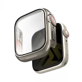 Skinarma Gado Pro hoesje voor Apple Watch 44 mm, titanium