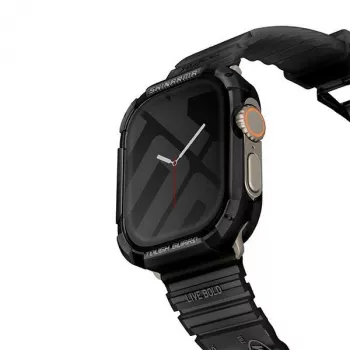 SKINARMA Kurono hoes voor Apple Watch Ultra 49mm - zwart