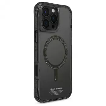 Skinarma Saido Hoes voor iPhone 16 Pro Max 6,9 inch, magnetisch opladen, Zwart