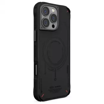 Skinarma Mecha Hoes voor iPhone 16 Pro 6,3 inch, magnetisch opladen, Zwart