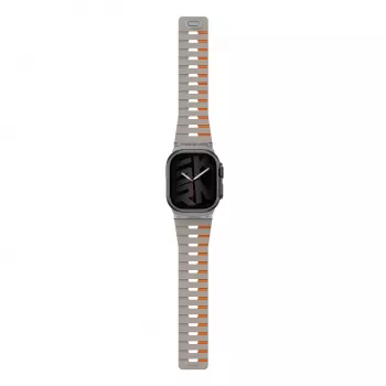 Skinarma Gemini band voor Apple Watch 49/46/45/44 mm grijs