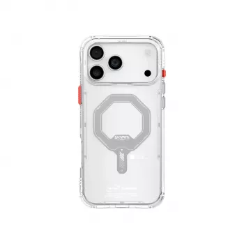 Skinarma Saido hoes met Mag-Charge magneetring voor Apple iPhone 17 Pro Max, transparant (SK-2025IPP6.9-SDOMS-CLR)