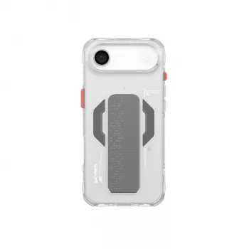 Skinarma Haxa hoes met Mag-Charge magneetring en Grip-Stand voor Apple iPhone Air, transparant (SK-2025IP6.6-HAXA-CLR)