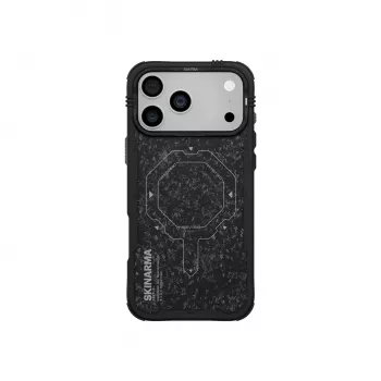 SKINARMA Vektor hoesje met Mag-Charge magneetring voor Apple iPhone 17 Pro Max, Onyx-zwart (SK-IP17PM-VTOR-ONYX)