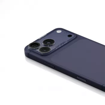 Skinarma Magma volledig matte cameralensbeschermer voor iPhone 17 Pro blauw