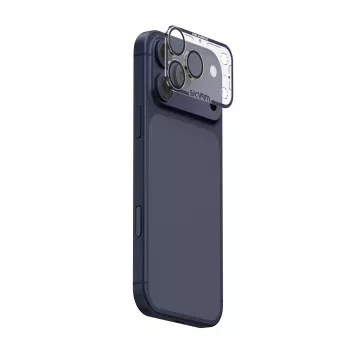 Skinarma Magma volledig matte cameralensbeschermer voor iPhone 17 Pro Max blauw