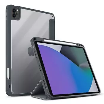 UNIQ Moven Case voor iPad Pro 11 (2021/2020) en iPad Air 10.9 (2022/2020) met antimicrobiële bescherming - Antracietgrijs