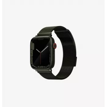 UNIQ Dante Apple Watch band Milanese Loop RVS Groen 38/40/41mm Series 1-9/SE/SE2/SE3