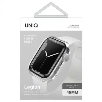 UNIQ Legion Case voor Apple Watch Series 7/8/9 45mm Transparant