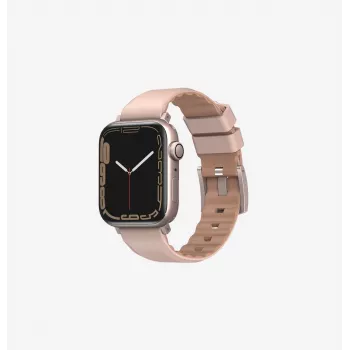 UNIQ Linus Airosoft siliconen band voor Apple Watch 38/40/41mm - Chalk Grey