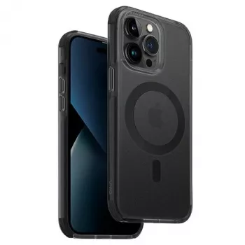 UNIQ Combat Case voor iPhone 14 Pro 6,1 inch MagClick Charging Concrete Charcoal