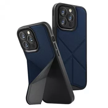 UNIQ Transforma Folio Case voor Apple iPhone 14 Pro 6,1 inch met Magclick Charging - Electric Blue
