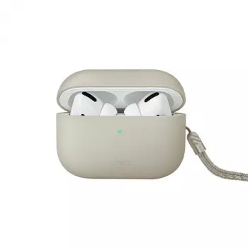 UNIQ Lino Silicone Case voor AirPods Pro 2e generatie (2022/2023) - Beige Ivory