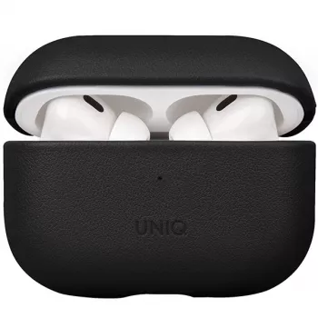 UNIQ Terra Case voor AirPods Pro 2e gen. (2022/2023) - Echt leer, Dallas Black