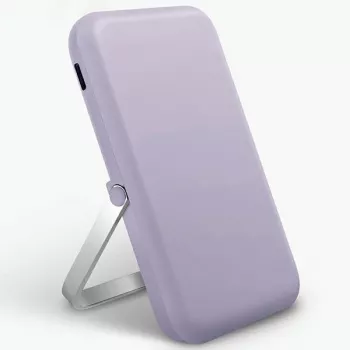 UNIQ Powerbank Hoveo 5000mAh USB-C 20W PD Fast Charge Wireless Magnetic Lilac Lavender