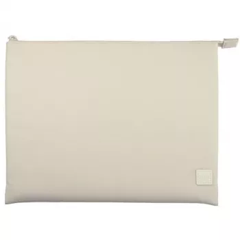 UNIQ Lyon Laptop Sleeve 14 inch Seasalt Light Beige waterdicht RPET