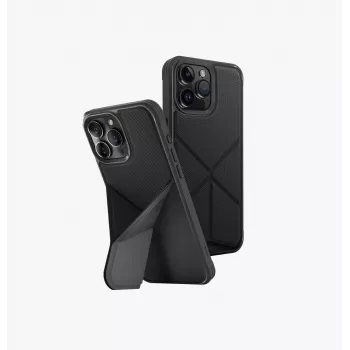 UNIQ Transforma Case voor iPhone 15 Pro Max 6,7 inch MagClick laden Ebony Black